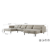 U-bank Dakota |Ruime U-opstelling met Comfortabele zit