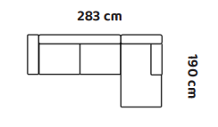 OP=OP Hoekbank Jakarta Antraciet