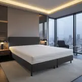 OP=OP Boxspring 140 x 220 - Antraciet | Luxe Pocketvering Hybride Matras