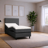 OP=OP Elektrische Boxspring 90 x 200 - Antraciet | Basic