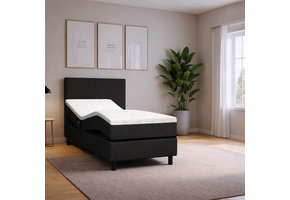 OP=OP Elektrische Boxspring 90 x 200 - Skaileer Zwart | Basic