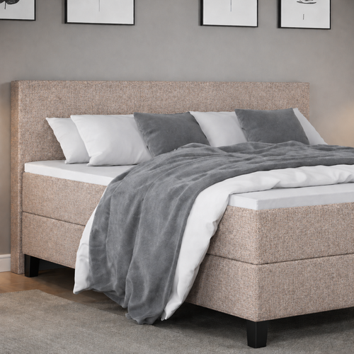 OP=OP Boxspring 200 x 200 - Beige | Chicago