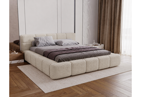 OP=OP Opberg Bed 180 x 200 - Teddy Creme | Coco