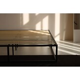 2dekans Bedframe Metaal 90 x 200 Zwart | Verpakking beschadigd