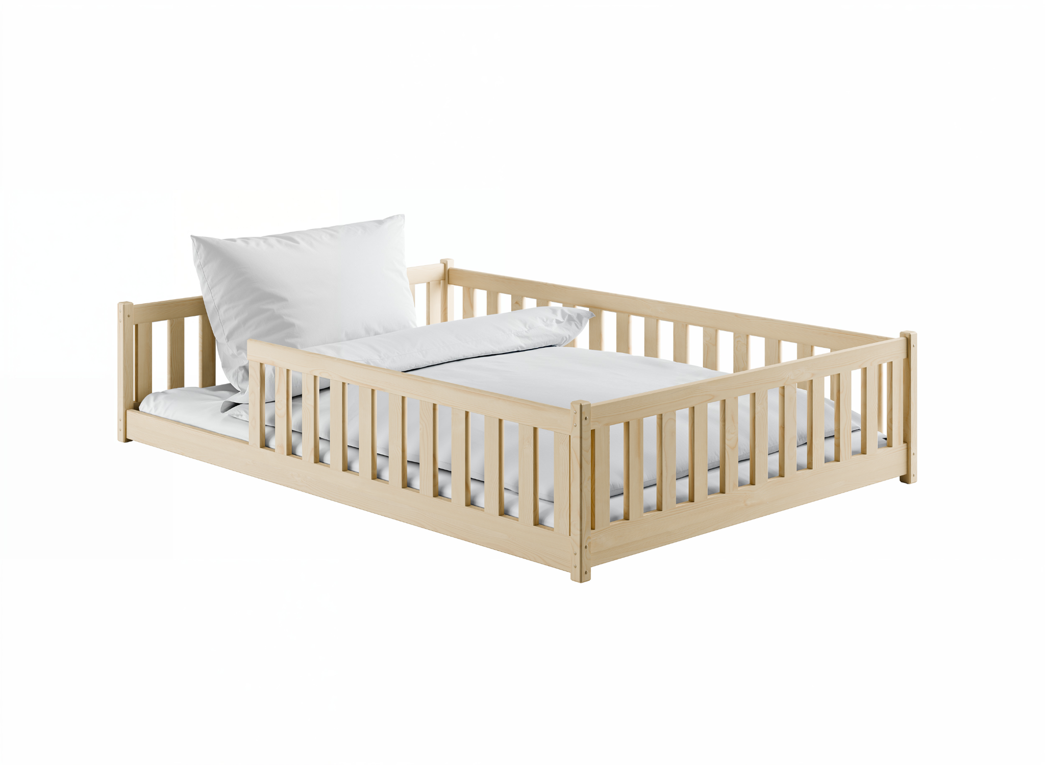 OP=OP Vloerbed 140 x 200 Naturel | Owen
