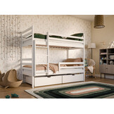 OP=OP Stapelbed met Lade 90 x 200 Wit | Nino