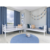 OP=OP Stapelbed met Lade 90 x 200 Wit | Nino