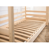 2dekans Stapelbed met Glijbaan 80 x 180 Naturel + GRATIS matrassen | Pleun | Schade onbekend