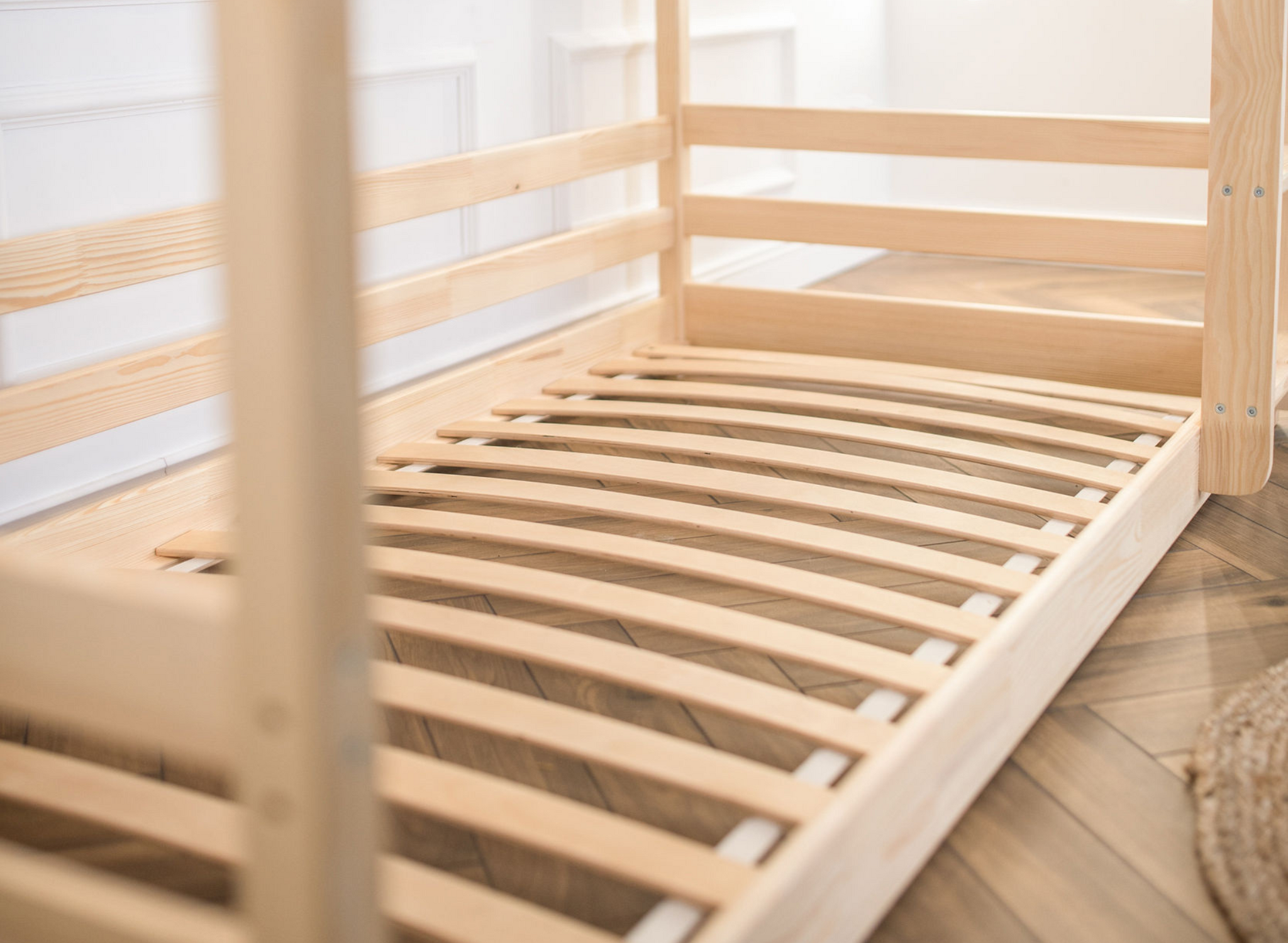2dekans Stapelbed met Glijbaan 80 x 180 Naturel + GRATIS matrassen | Pleun | Schade onbekend