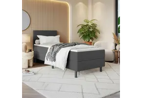 OP=OP Boxspring 80 x 200 - Antraciet | Basic incl. Voetbord