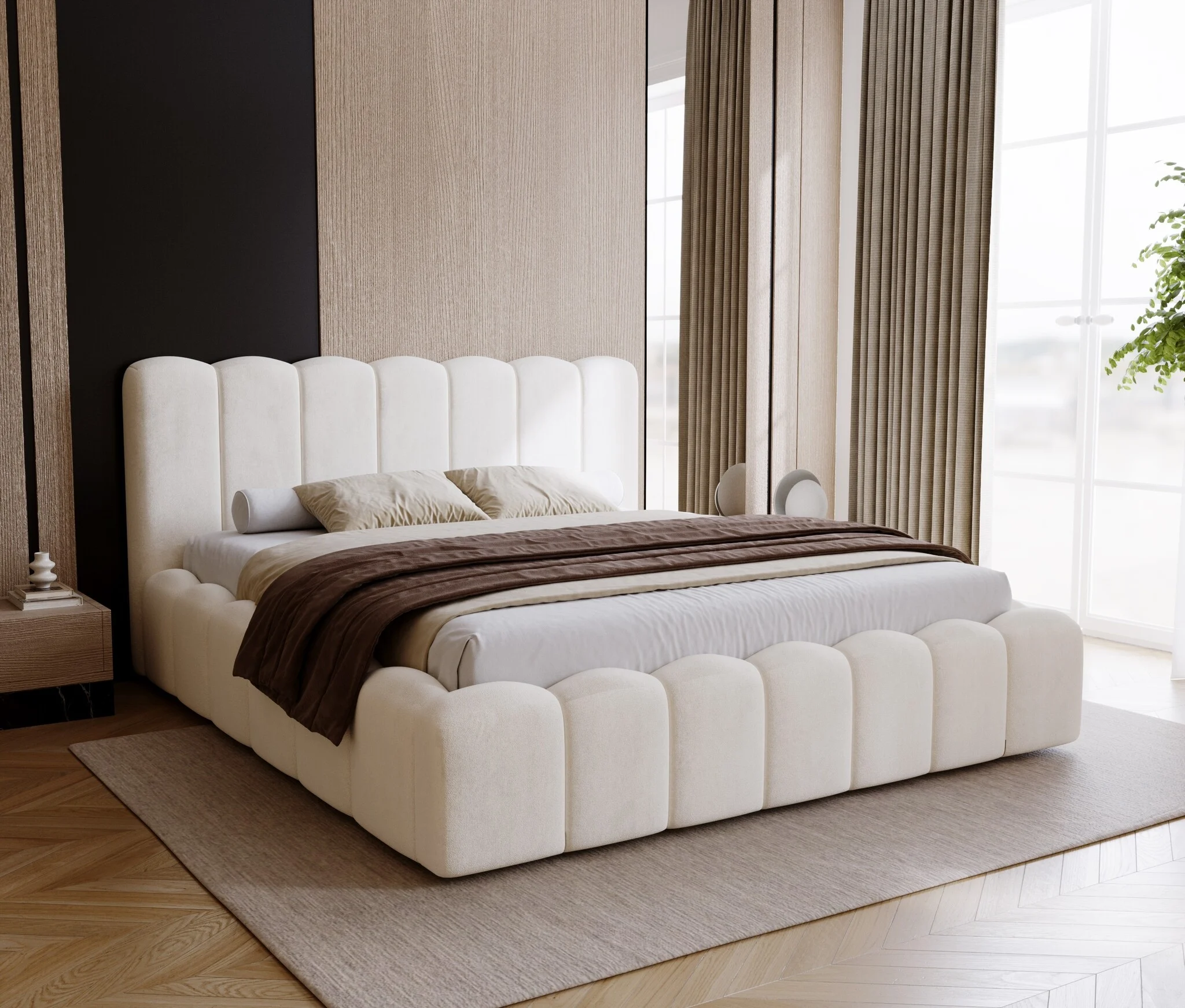 ACTIE Opbergbed 180 x 200 - Skai Wit | GRATIS Comfortschuim Matras
