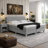 ACTIE Boxspring 120 x 200 - Grijs | Basic