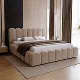 ACTIEDEAL Opbergbed 160 x 200 - Naturel/Beige | Zonder Matras