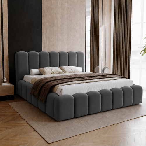 ACTIEDEAL Opbergbed 180 x 200 - Skai Antraciet | Zonder Matras