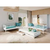RETOURDEAL Stapelbed 90 x 200 Wit | Luuk (Niet in originele verpakking)
