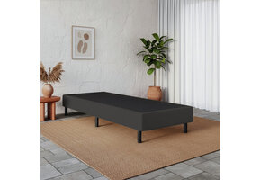 ACTIEDEAL Boxspring Box 90 x 190 - Stof Antraciet | 20 cm Hard Comfort Box
