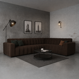 ACTIEDEAL Hoekbank Sara | Velvet Bruin