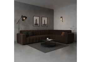 ACTIEDEAL Hoekbank Sara | Velvet Bruin