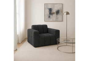 ACTIEDEAL Fauteuil Sara | Stof Antraciet