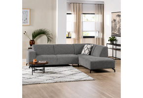 ACTIEDEAL Hoekbank Mara | Rechts | Stof Grijs