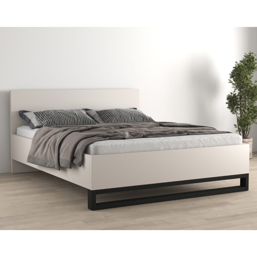 Houten Bed Halmstad - Beige - Bedframe