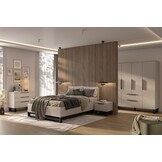 Houten Bed Halmstad - Beige - Bedframe