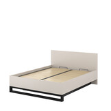 Houten Bed met Opbergruimte Halmstad - Beige