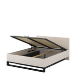 Houten Bed met Opbergruimte Halmstad - Beige
