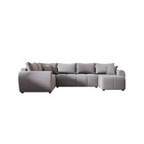 ACTIEDEAL Slaapbank met opbergruimte Max | Beige | U-bank XL Links