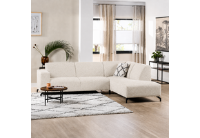 ACTIEDEAL Hoekbank Mara | Rechts | Stof Creme