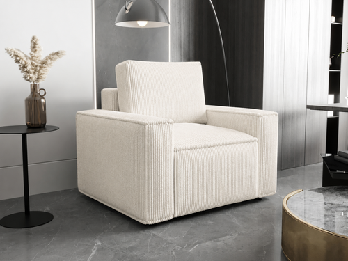 ACTIEDEAL Fauteuil Pom | Ribstof Creme