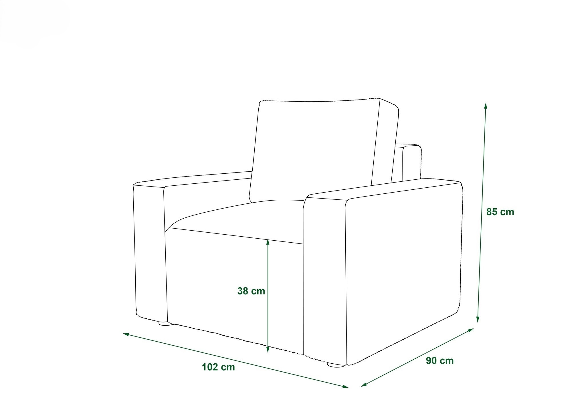 ACTIEDEAL Fauteuil Pom | Ribstof Creme