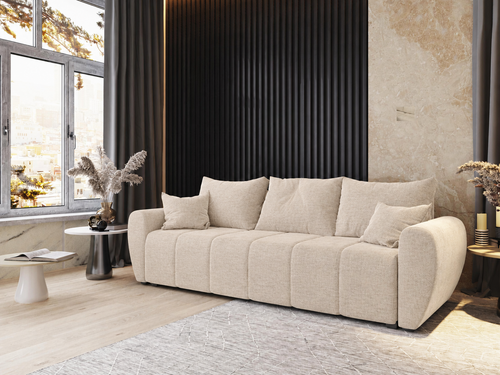 ACTIEDEAL Slaapbank met opbergruimte Max | Beige | Zitbank