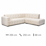 ACTIEDEAL L-Hoekbank Sara | Velvet Bruin