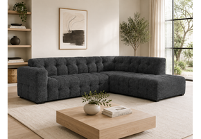 ACTIEDEAL L-Hoekbank Sara | Stof Antraciet