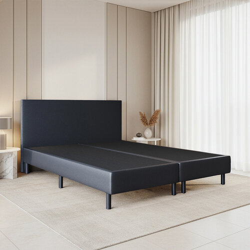 ACTIEDEAL Boxspring Zonder Matras  200 x 200 - Skaileer Zwart