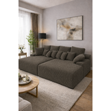 ACTIEDEAL Relaxbank Lugano 4-zits - Teddy Taupe - Universeel