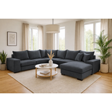ACTIEDEAL U-bank Georgia | Velvet Antraciet | Links
