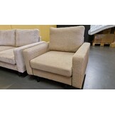 SHOWROOMMODEL Fauteuil Teddystof Beige  - Comfortabele Zitstoel - Hawaï (Stevig opnieuw verpakking / Kans op Gebruikssporen)