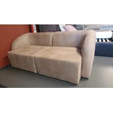 SHOWROOMMODEL Zitbank 2-zits Suede-look Beige - Moderne Zitbank - Athene (Stevig opnieuw verpakking / Kans op Gebruikssporen)