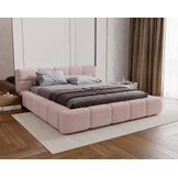 ACTIE Opbergbed 180 x 200 - Stof Oudroze | Coco - Zonder Matras + Hout incl. mechanische veren