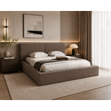 ACTIE Opbergbed 180 x 200 - Velvet Taupe | Kaila - Zonder Matras + Metaal incl. gasdrukveren