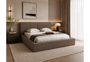 ACTIE Opbergbed 180 x 200 - Velvet Taupe | Kaila - Zonder Matras + Metaal incl. gasdrukveren
