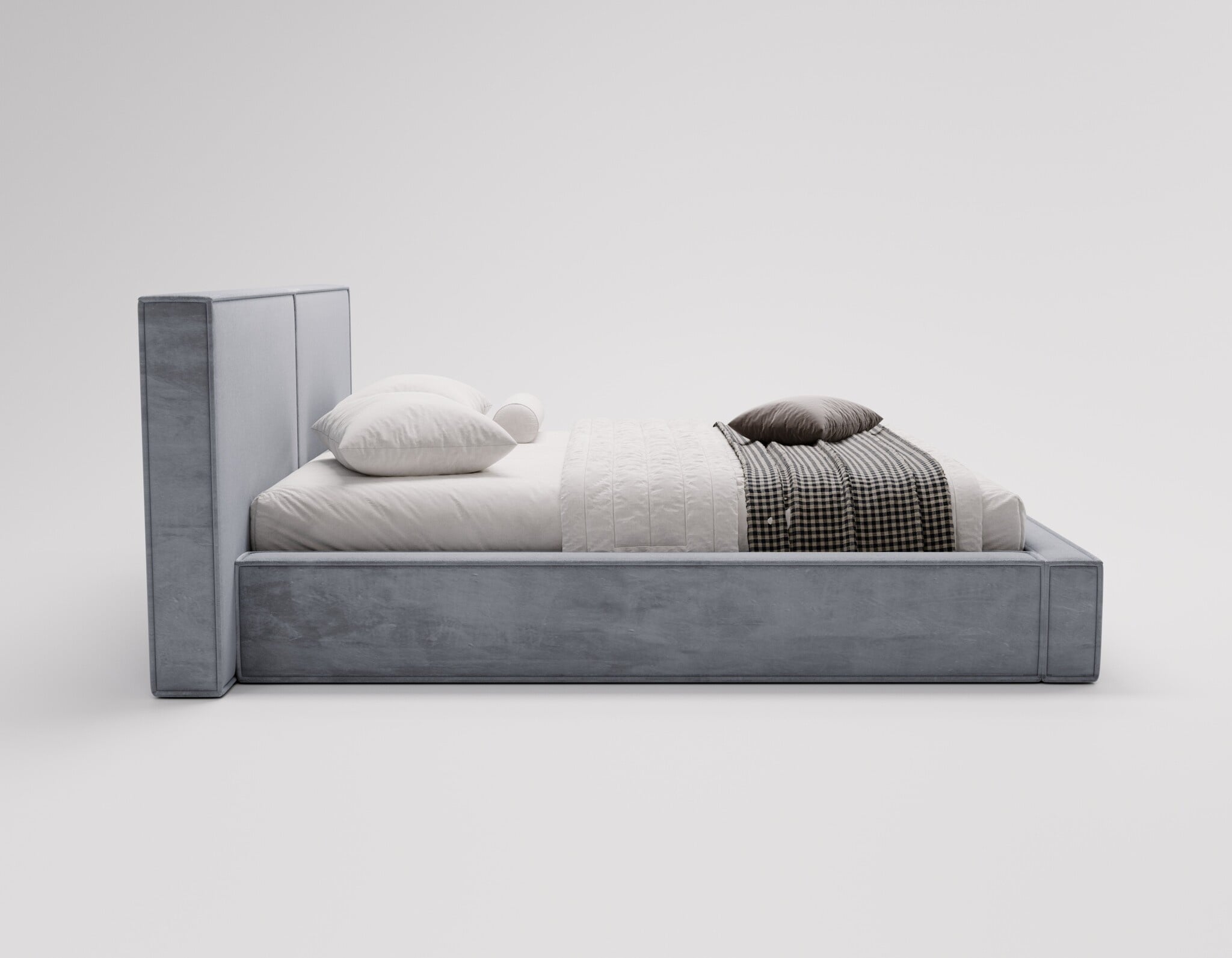 ACTIE Opbergbed 180 x 200 - Suede-look Zwart | Kaila - Zonder Matras + Metaal incl. gasdrukveren