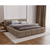 ACTIE Opbergbed 180 x 200 - Stof Donkerbeige | Coco - Zonder Matras + Hout incl. mechanische veren
