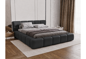 ACTIE Opbergbed 180 x 200 - Skaileer Antraciet | Coco - Zonder Matras + Hout incl. mechanische veren