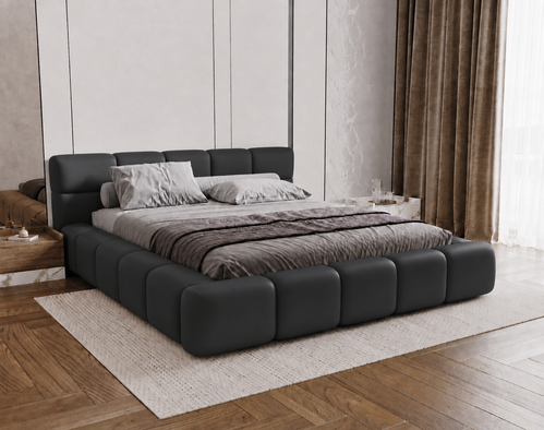 ACTIE Opbergbed 180 x 200 - Skaileer Antraciet | Coco - Zonder Matras + Hout incl. mechanische veren