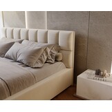 ACTIE Opbergbed 180 x 200 - Teddy stof Zwart | Hudson - Zonder Matras + Hout incl. mechanische veren