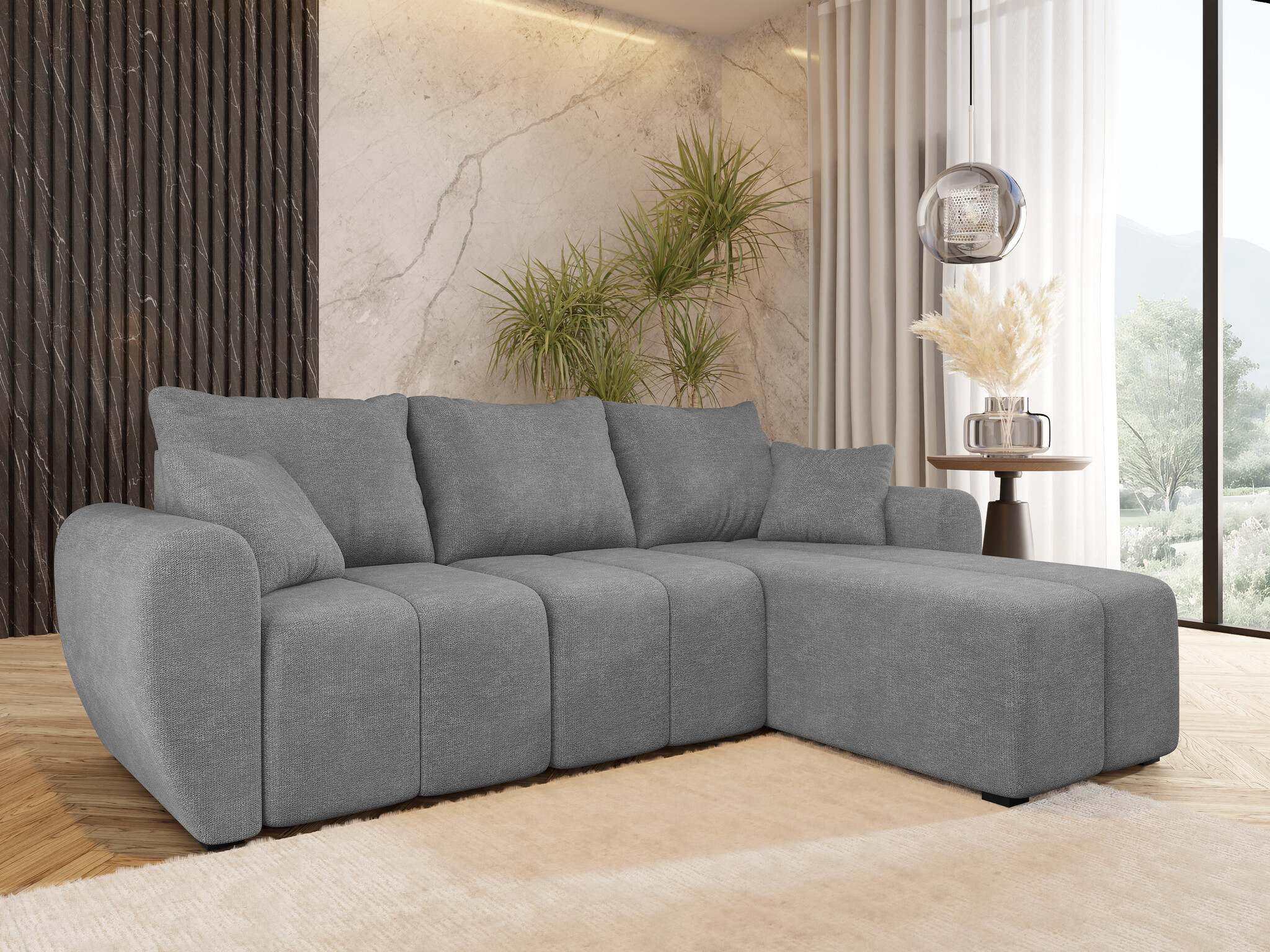 ACTIEDEAL Slaapbank met opbergruimte Max | Grijs | Loungebank