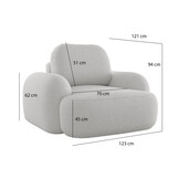 ACTIEDEAL Fauteuil Morris - Teddy Zwart